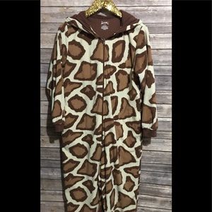 Giraffe pajamas onsie one piece warm pajamas